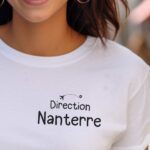 T-Shirt Blanc Direction Nanterre Pour femme-1