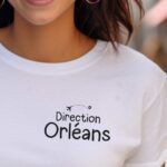 T-Shirt Blanc Direction Orléans Pour femme-1