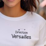 T-Shirt Blanc Direction Versailles Pour femme-1