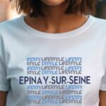 T-Shirt Blanc Épinay-sur-Seine lifestyle Pour femme-1