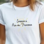 T-Shirt Blanc Evasion à Aix-en-Provence Pour femme-1