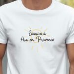 T-Shirt Blanc Evasion à Aix-en-Provence Pour homme-2