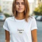 T-Shirt Blanc Evasion à Alès Pour femme-2