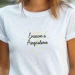 T-Shirt Blanc Evasion à Angoulême Pour femme-1