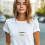 T-Shirt Blanc Evasion à Caen Pour femme-2