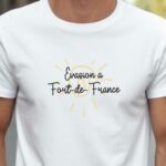 T-Shirt Blanc Evasion à Fort-de-France Pour homme-2