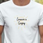 T-Shirt Blanc Evasion à Gagny Pour homme-2
