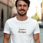 T-Shirt Blanc Evasion à Martigues Pour homme-1