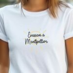 T-Shirt Blanc Evasion à Montpellier Pour femme-1