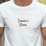 T-Shirt Blanc Evasion à Nîmes Pour homme-2