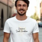 T-Shirt Blanc Evasion à Saint-Herblain Pour homme-1