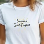T-Shirt Blanc Evasion à Saint-Nazaire Pour femme-1