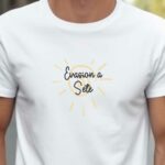 T-Shirt Blanc Evasion à Sète Pour homme-2