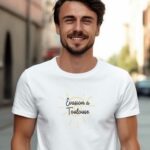 T-Shirt Blanc Evasion à Toulouse Pour homme-1