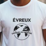 T-Shirt Blanc Évreux unique au monde Pour homme-2