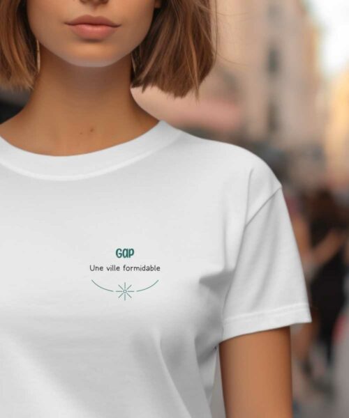 T-Shirt Blanc Gap une ville formidable Pour femme-1