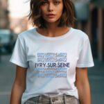 T-Shirt Blanc Ivry-sur-Seine lifestyle Pour femme-2