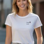 T-Shirt Blanc J'aime Laval Pour femme-2