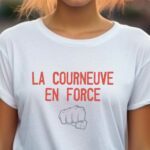 T-Shirt Blanc La Courneuve en force Pour femme-2