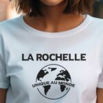 T-Shirt Blanc La Rochelle unique au monde Pour femme-1