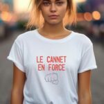 T-Shirt Blanc Le Cannet en force Pour femme-1