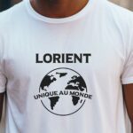 T-Shirt Blanc Lorient unique au monde Pour homme-2