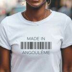 T-Shirt Blanc Made in Angoulême Pour femme-1