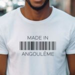 T-Shirt Blanc Made in Angoulême Pour homme-1