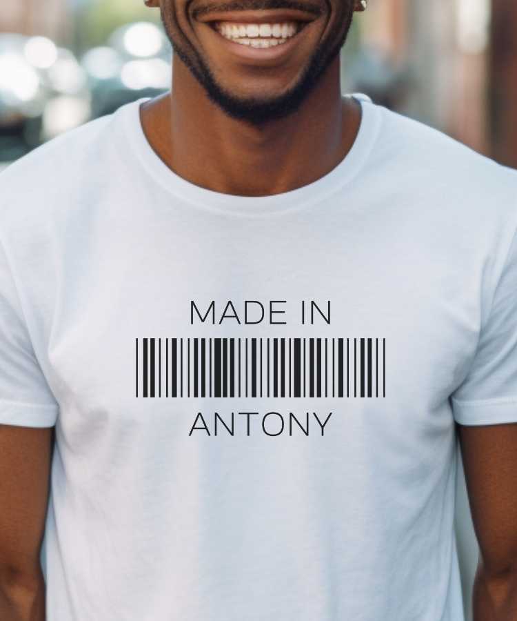 T-Shirt Blanc Made in Antony Pour homme-1
