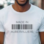 T-Shirt Blanc Made in Aubervilliers Pour homme-1