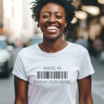 T-Shirt Blanc Made in Épinay-sur-Seine Pour femme-2