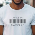 T-Shirt Blanc Made in Marseille Pour homme-1