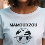 T-Shirt Blanc Mamoudzou unique au monde Pour femme-1