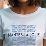 T-Shirt Blanc Mantes-la-Jolie lifestyle Pour femme-1