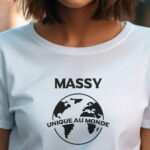 T-Shirt Blanc Massy unique au monde Pour femme-1