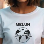 T-Shirt Blanc Melun unique au monde Pour femme-1