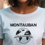 T-Shirt Blanc Montauban unique au monde Pour femme-1