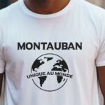 T-Shirt Blanc Montauban unique au monde Pour homme-2