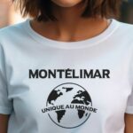 T-Shirt Blanc Montélimar unique au monde Pour femme-1