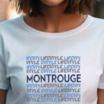 T-Shirt Blanc Montrouge lifestyle Pour femme-1