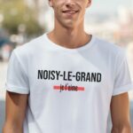 T-Shirt Blanc Noisy-le-Grand je t'aime Pour homme-2