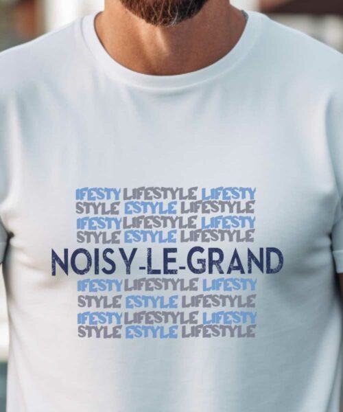 T-Shirt Blanc Noisy-le-Grand lifestyle Pour homme-1