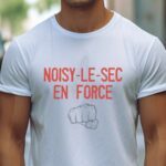 T-Shirt Blanc Noisy-le-Sec en force Pour homme-2