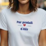 T-Shirt Blanc Pur produit de Alès Pour femme-1