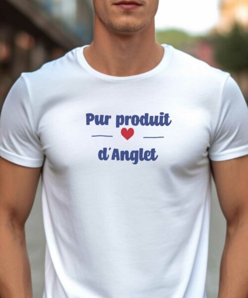 T-Shirt Blanc Pur produit de Anglet Pour homme-1