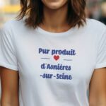 T-Shirt Blanc Pur produit de Asnières-sur-Seine Pour femme-1