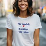 T-Shirt Blanc Pur produit de Asnières-sur-Seine Pour femme-2