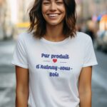 T-Shirt Blanc Pur produit de Aulnay-sous-Bois Pour femme-2