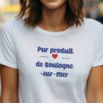 T-Shirt Blanc Pur produit de Boulogne-sur-Mer Pour femme-1
