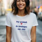 T-Shirt Blanc Pur produit de Boulogne-sur-Mer Pour femme-2